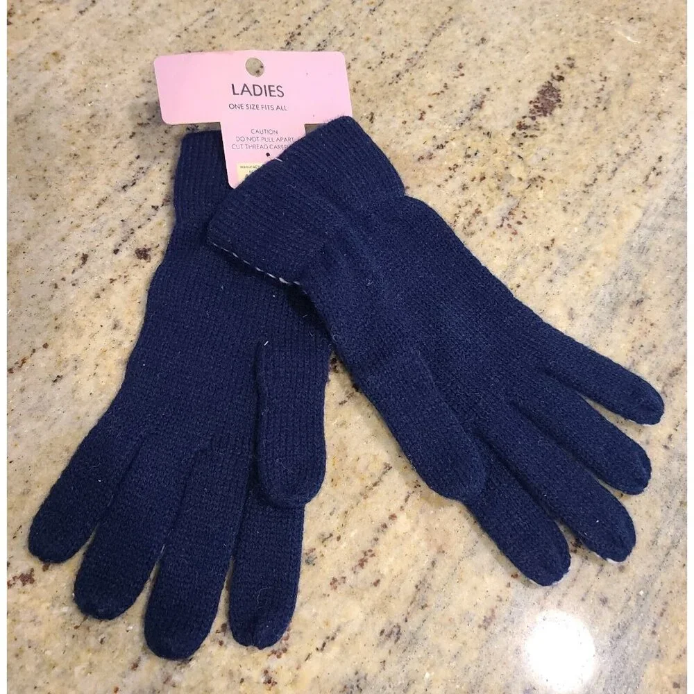 New! Vintage One Size Stretch Blue Knit 8.5